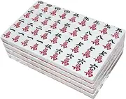 Mahjong Set Mahjong Set Chinese Mahjong Numbered Tiles Leisure Time Professional Chinese Mahjong Mah Jong Set Chinese Mah Jongg Set(42mm 136 Sheets)