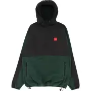 Chocolate Polar Fleece Pullover Hoodie Swtter Men - Black/Green