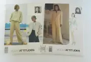 Two Misses Vogue Designer Attitudes Patterns Jacket Pants Top & Skirt Size 8-16