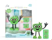 Glo Pals Light Up Sensory Bath Cubes - Green Pippa (New Style) New NIB