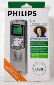Philips Digital Voice Tracer 7655 - Digital voice recorder - flash 64 MB