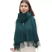 RIIQIICHY Scarf for Women Scarves and Wraps Winter Warm Pashmina Dark Green