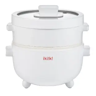 【Ikiiki伊崎】2L陶瓷蒸煮電火鍋(IK-MC3405)