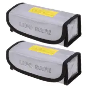 2x Fireproof LiPo Bag Explosion-Proof Safe Charging Container
