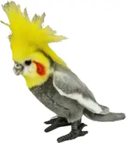 Hansa Bird Grey Cockatiel Plush Soft Toy