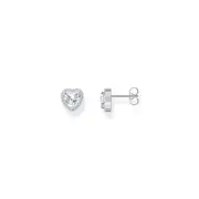 Buy Heart-shaped halo ear studs with zirconia by Thomas Sabo online - THOMAS SABO Australia