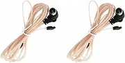 Binxind 2X FM Radio Antenna 75 Dipole Indoor T Antennas Copper HD Aerial Receiver Male Type F Connector