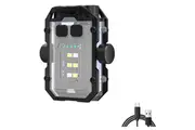 Mini Powerful Flashlight, LED Torch Rechargeable, Super Bright Hand Flashlight 1500 lumens, 8 Lighting Modes, Waterproof Pocket Size Torch(White)