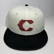 Cincinnati Reds City Mesh New Era 59FIFTY Fitted Hat White Black Red 7 1/8