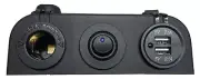 12V, DUAL 4.2A USB CHARGER POWER OUTLET SOCKET + ON/ OFF SWITCH SURFACE MOUNT AU