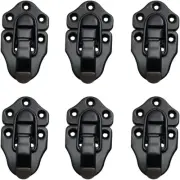 6 Pcs Duckbilled Hasp Latch Chest Latch Toggle Hasp Latches with Screws for Jewe