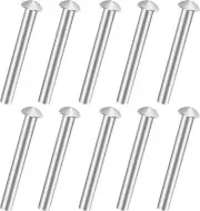 10 PCS Rivets for Spade Handle Solid Rivet Tool Round Head Aluminum Rivets Po...
