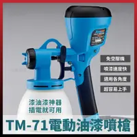 在飛比找蝦皮購物優惠-TM-71油漆槍 電動噴槍 噴槍 水泥漆 乳膠漆 油漆 電動