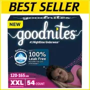 Ultra-Absorbent Girls' XXL Bedwetting Underwear - 54 Count for Worry-Free Nights