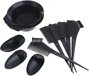 LRXIYODE 5Pcs Hair Set Durable Hairdressing Brushes Earmuffs for Salon and Home Use Essential DIY Hair Dye Tint Accessories