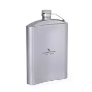 iBasingo 250ml Ultra Light Titanium Hip Flask for Sake, Whisky, Shochu, and Seis