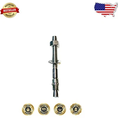 Stainless Steel Wedge Anchors, 5/8" X 3-1/2 - Perfect for Masonry & Concrete