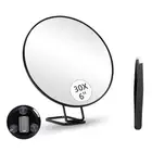 30X Magnifying with Stand Tweezers Magnified Makeup with 3 Suction Cups1105