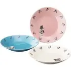 Yamakasyoten Macmillan Alice (Alice in Wonderland) Pasta Dish Plate 22cm Set of