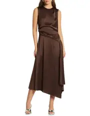 [Sass & Bide] Vague Love Midi Dress in Warm Chocolate