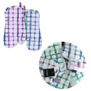 Tri-colour Trinny Random Pattern/Colour Reversible Set of 2 Oven Mitts 18 x 3...