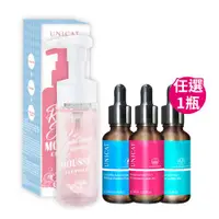 在飛比找ETMall東森購物網優惠-【UNICAT 變臉貓】保濕抗老原液+全效舒緩卸洗泡泡慕斯1