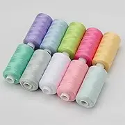Embroidery Threads Embroidery Threads 10Roll/Set 400 Yards Sewing Thread Machine Hand Embroidery Good Polyester Thread Strong Durable for Needlework DIY Sewing Repair.