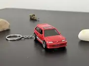 90 Honda Civic EF Red 2023 HW J-Imports keychain key chain ring v-tech si