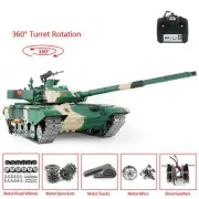 Henglong 1/16 7.0 99A RC Tank 3899A Metal Tracks W/ Linkages 360° Rotation