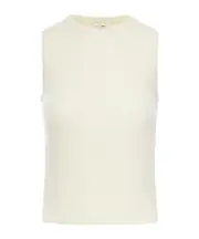 sleeveless top IN striped wool S,XS,L,M off white