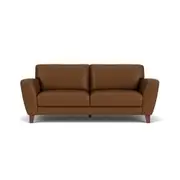 Zelda 3 seat in alpine leather tan 2-tone