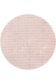 Rug Culture Textured Kids Washable Round Rug Blush Pink Bubble BUB-BLUSH-150X150