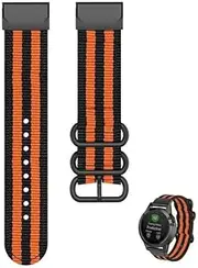 [DJDLFA] Nylon Braided Smart Watch Strap For Garmin Fenix 6X 6 Pro 5X 5 Plus 3HR Fenix 7 7X Bracelet Quick Release Wristband Accessory