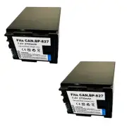qty 2 x Battery for Canon BP-827 BP-807 CG-800E iVIS HF10 HG21 HF100 2590B002
