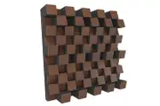 Elite Sound Acoustics 120mm Diffuser Panel Foam Laminate (Nut)