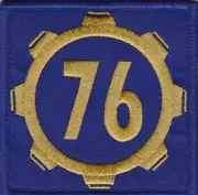 Vault 76 Fallout Style Patch Cosplay Hook and Loop 3"x3" Inches Square