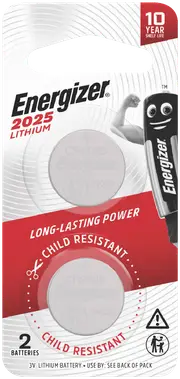 Energizer Lithium Coin CR2025 2PK