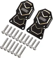 INJORA Brass Diff Cover for Front and Rear Axles Black Coating Finish Diff Cover for Axial SCX24 Bronco Deadbolt C10 JLU Gladiator 90081 1/24 RC Crawler Car