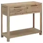 Solid Acacia Wood Console Table Hallway Entry Wooden Desk Display Shelf