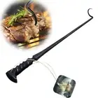 Long Handle Barbecue Turner Hook Reusable Grilling Steak Turner Griddle