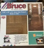 Bruce Parquet 10 SQ FT 12x12x5/16 Mellow AHS104HD Solid Oak Tiles 10pc NEW!