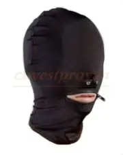 Bandage Head Hood Harness Zip Open Mouth Mask Restraints Headgear
