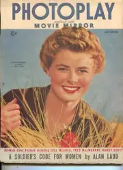 MAG: Photoplay Movie Mirror-Ingrid Bergman-James Cagney-Alan Ladd-Oct-1943