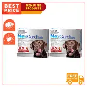 NEXGARD Monthly Flea and Tick Protection RED for Dogs 25 to 50 Kg 12 Chews