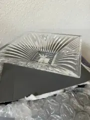 Waterford Lead Crystal Clarion Centerpiece Square Bowl Flared 9" Orig. Box NEW