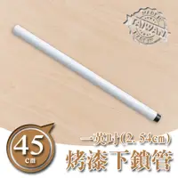 在飛比找蝦皮商城優惠-dayneeds 45公分一吋下鎖管(烤漆白) 一寸管 鐵管