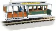 Bachmann ~ HO Scale ~ Green & Gray - Cable Car with Grip Man ~ 60536