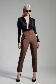 corset pant in chocolate