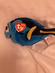 Ty Beanie Boos ❤️ DORY FINDING NEMO BLUE 9" MEDIUM Plush NEW MWMT's