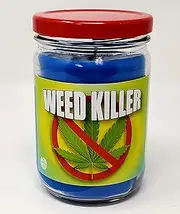 Weed Killer Candle by S&M Candle Factory 12oz All Natural Soy Smoke and Odor Eliminating Candle (Removes Cannabis Weed Smoke Smell) Soy Wax 12oz Candle… n